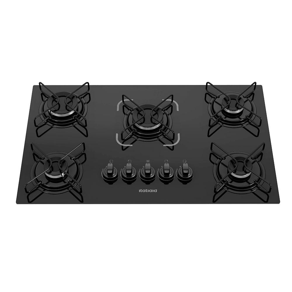 Cooktop Itatiaia Essencial 5 Bocas Vidro Preto Bivolt 3700000193 em Oferta na Shopee