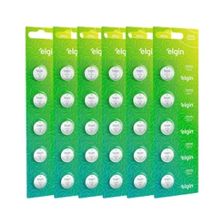 Kit 30 Bateria Pilha Moeda Cr2016 3V 6 Cartela Relógio Elgin