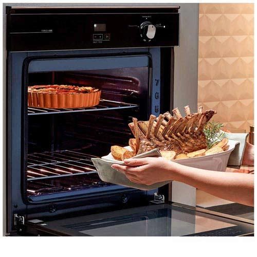 Detalhes do Forno de Embutir a Gás Brastemp 78 Litros Preto com Grill e Timer Touch - BOA84AE