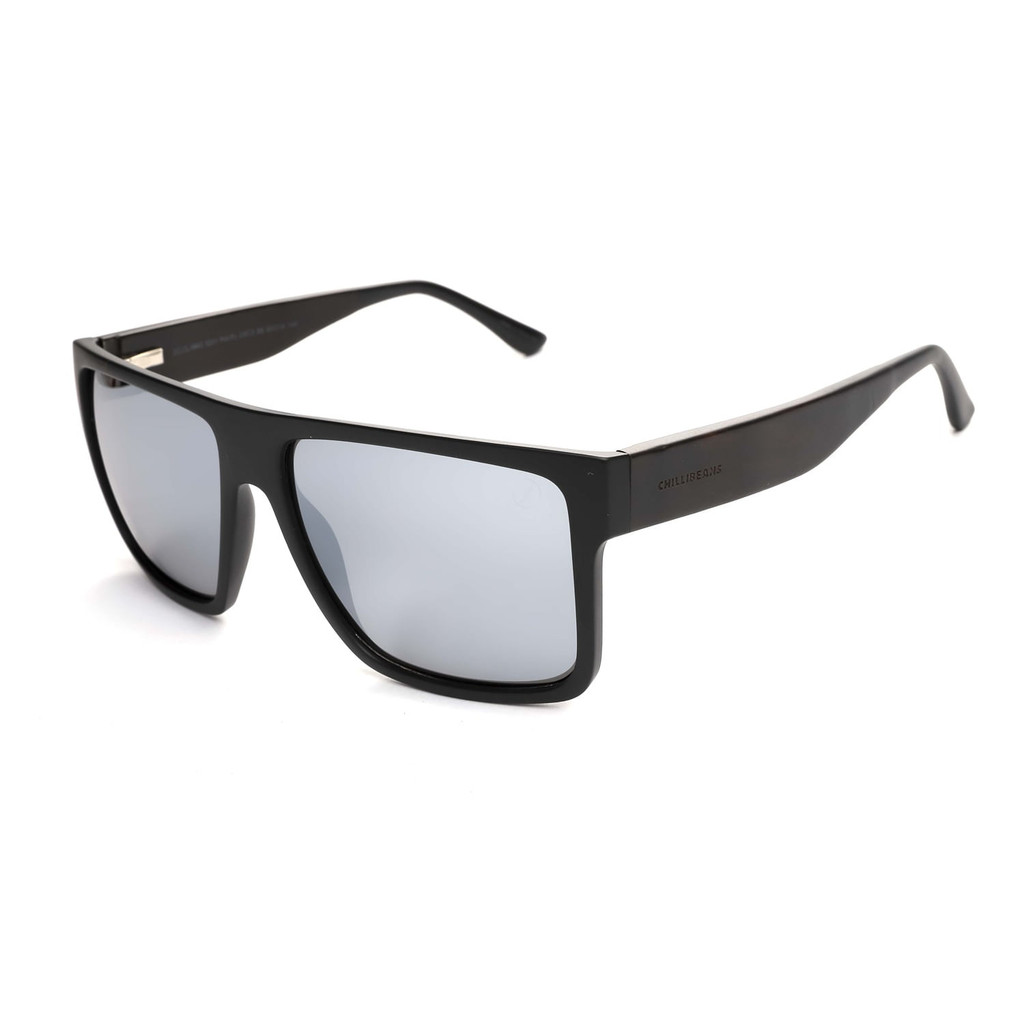 Óculos de Sol Masculino Chilli Beans Quadrado Espelhado Preto