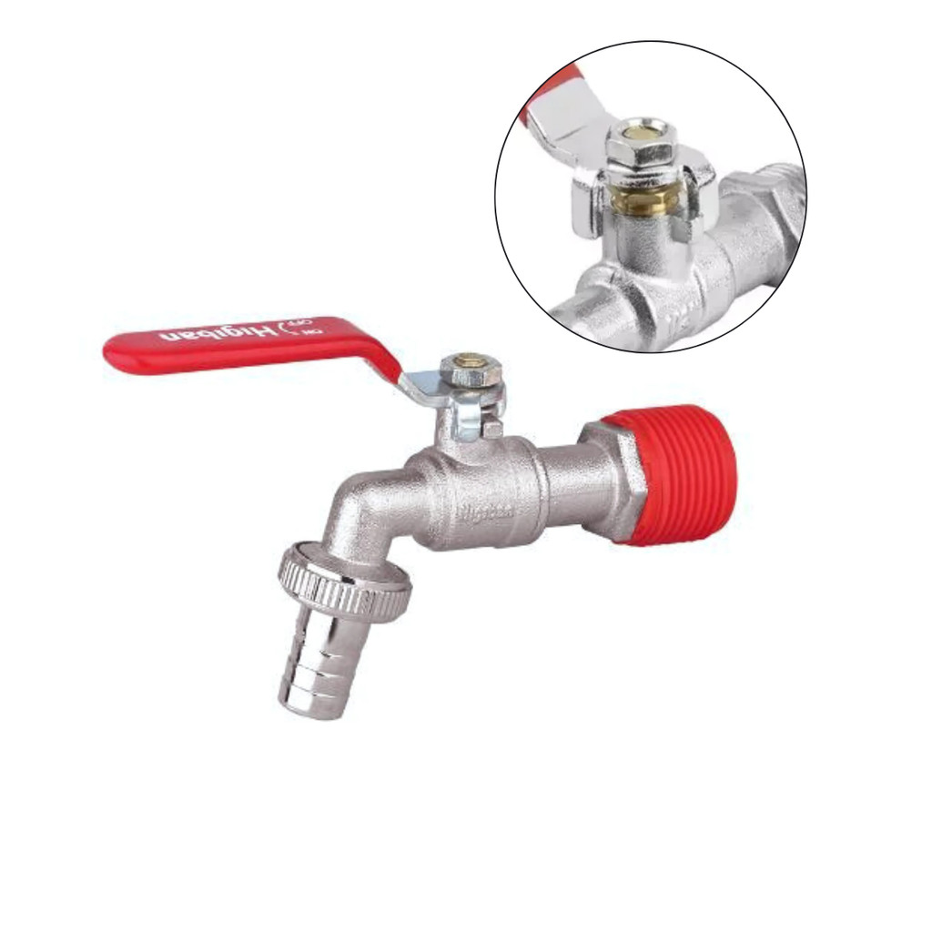 Torneira Esfera Reduzida 1/2" x 3/4" Higi Pop 1/4 Volta Higiban