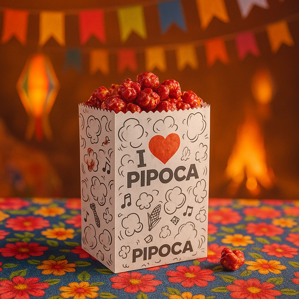 100 SACO SOS PIPOCA GOURMET  P EU AMO PIPOCA (12X7X16CM) (PLUMA) em Oferta na Shopee