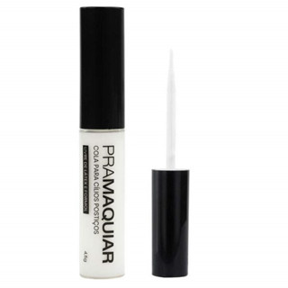 Cola para Cílios Sem Látex Transparente 4,5g PRAMAQUIAR em Oferta na Shopee