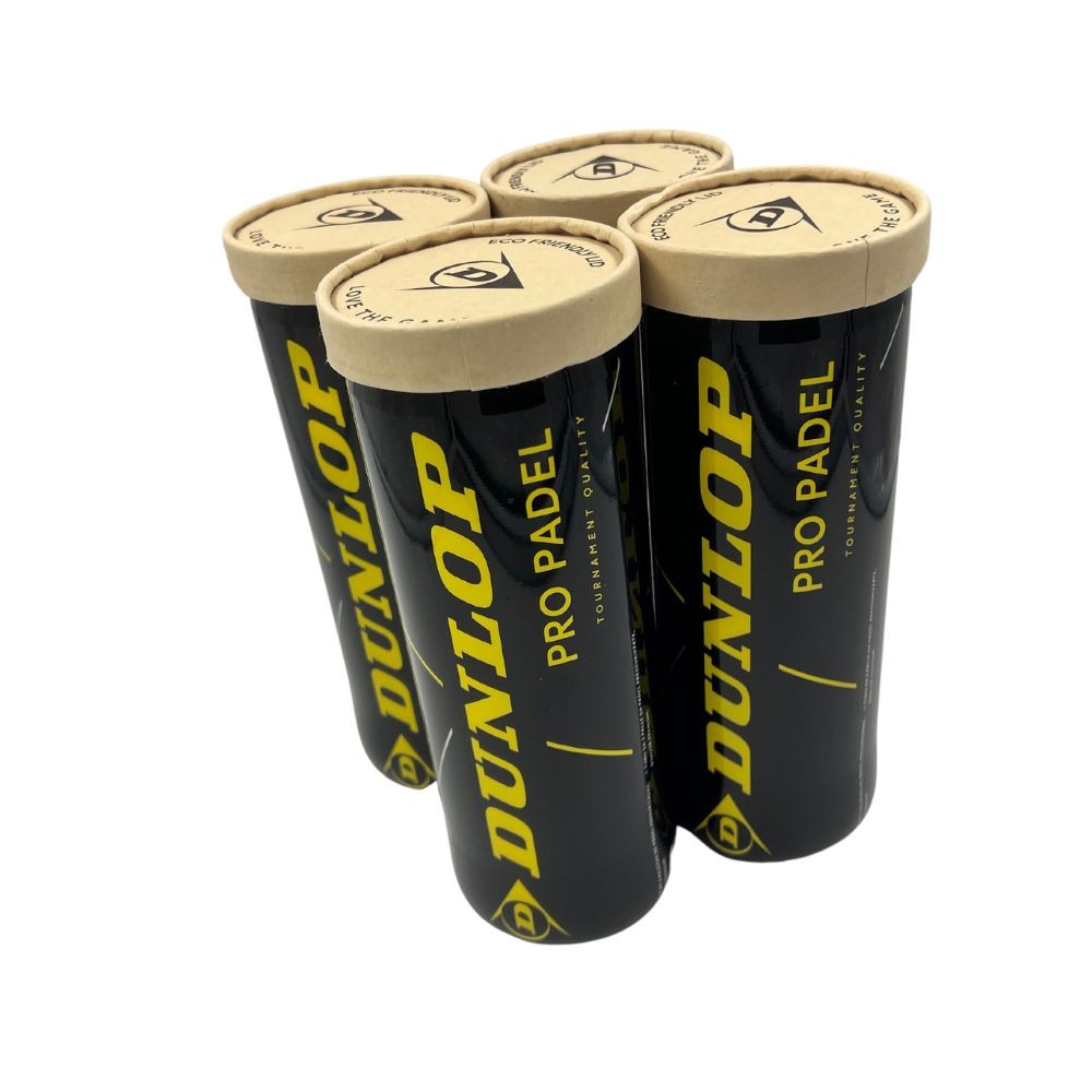 Bola de Tênis Dunlop Pro Padel - Pack c/ 4 Tubos