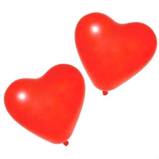 BALAO CORACAO 6 LISO VERMELHO C/ 30 HAPPY DAY em Oferta na Shopee