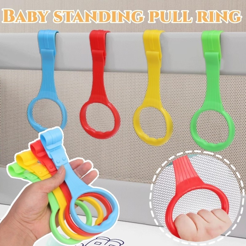 5Pcs Anéis Stand Up À Prova De Queda Para Bebês-Anel De Puxar Bebê Em Pé-0-36 Meses Assistente De Andar Carrinho De Mão Playpen Hanging