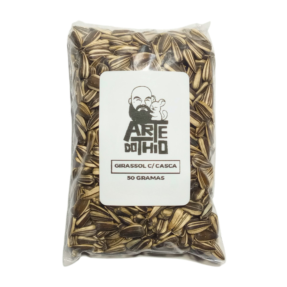 Semente de Girassol com Casca 50g para Roedores e Pets