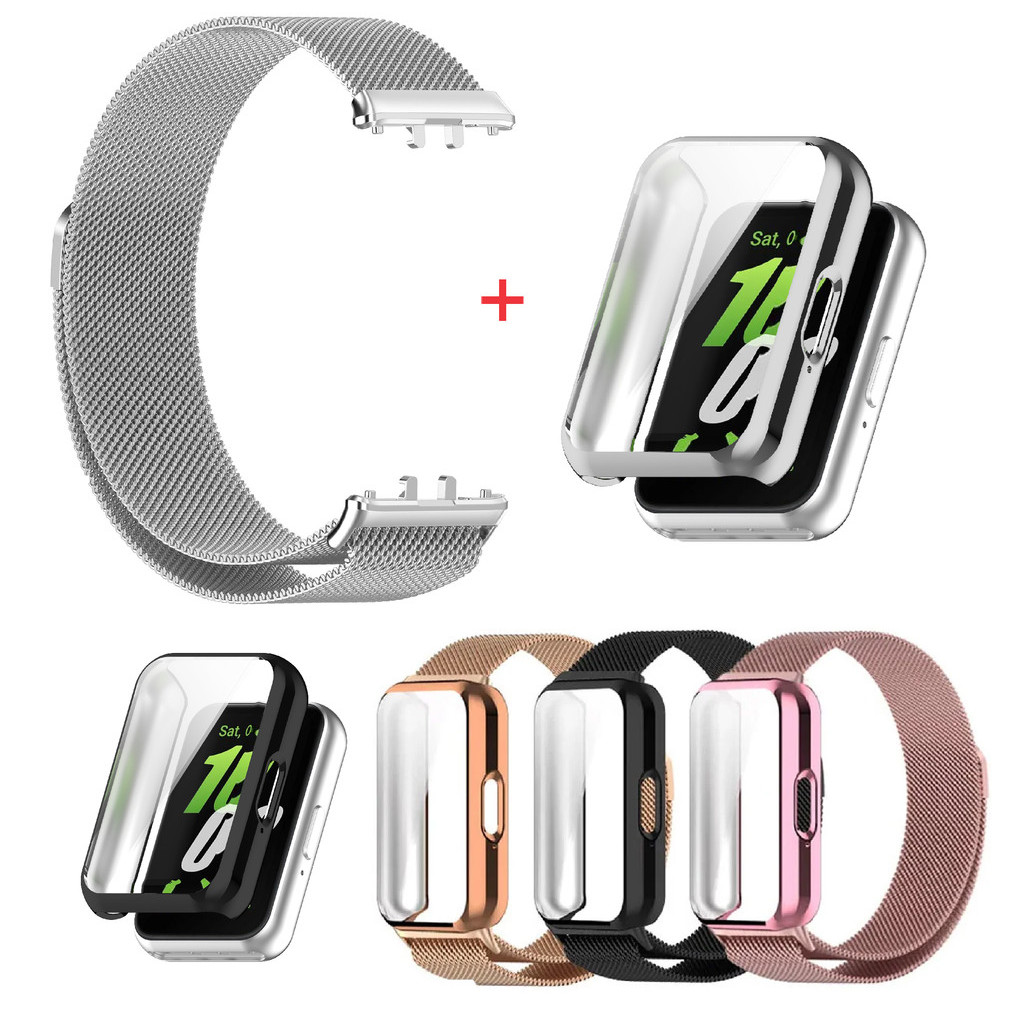 Bracelete Magnética De Laço 2 Em 1 Para Samsung Galaxy Fit 3 Fit3 SM-R390 De Aço