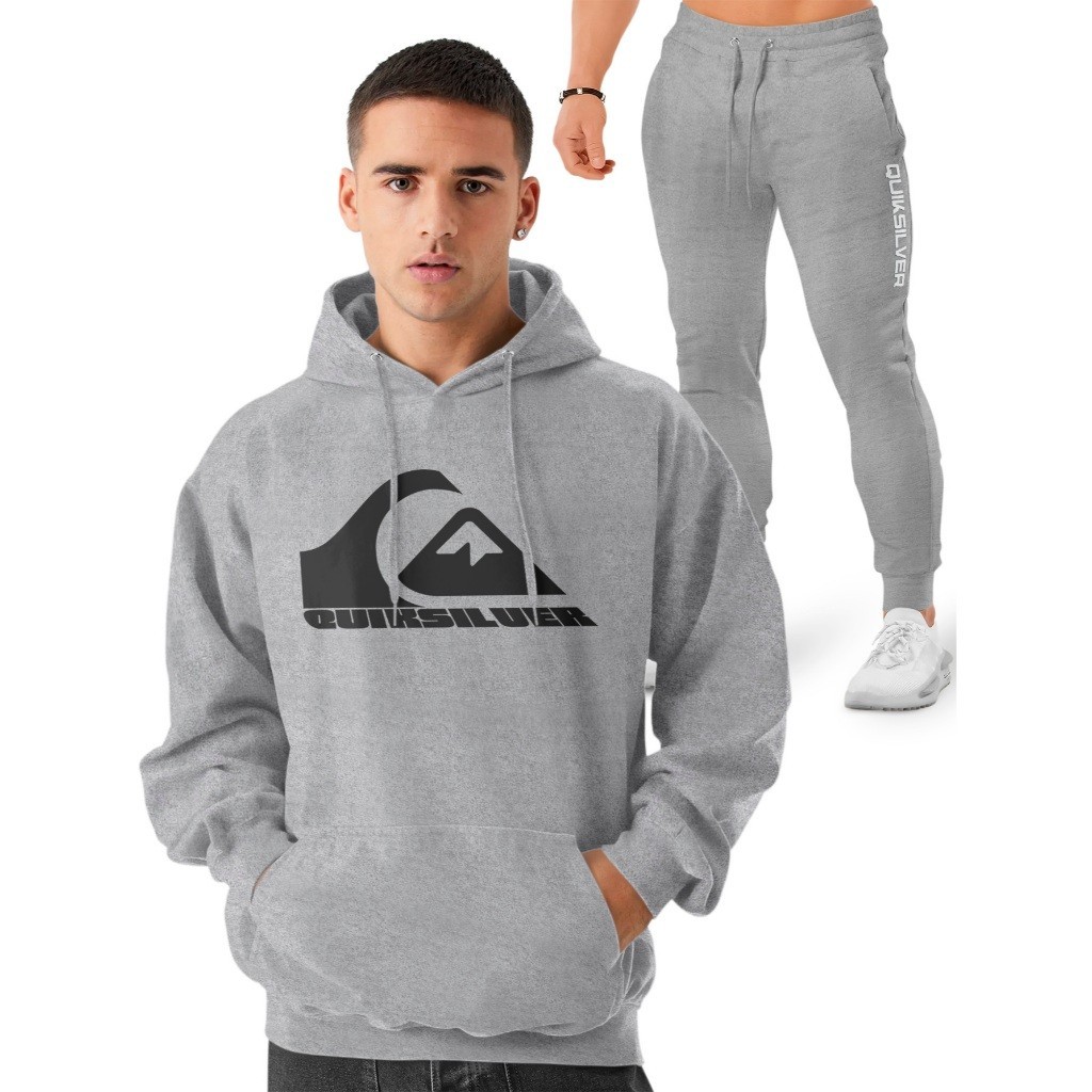 Kit Blusa + Calça QuikSilver Letras e QuikSilver 100% Algodao