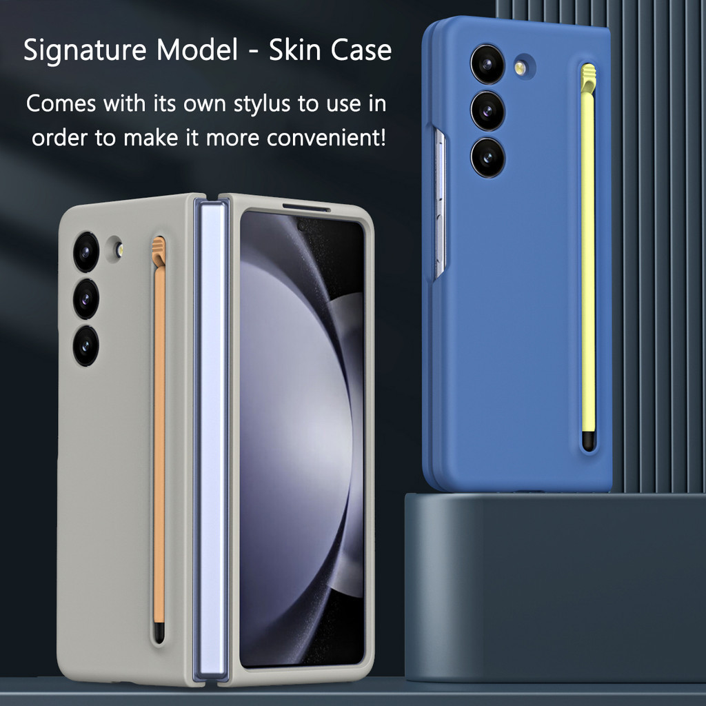 Com Capa De Silicone S Pen Para Smasung Galaxy Z Fold 6 5 4 3 5G Proteção PC Dur