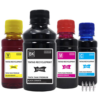 Kit 500ml Tinta Compatível Impressora Epson L395 L3110 L3150 L3250 L1250 em Oferta na Shopee