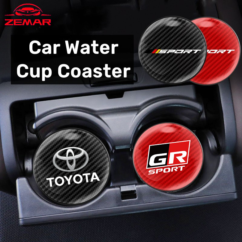 1/2Pcs Porta-Copos Toyota Para Carro Corolla Cross Hilux SW4 RAV4 Yaris Sedan Hatch Etios