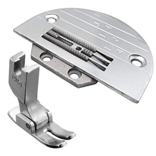 Chapa Agulha 4 Carreira Longo Dente Calcador Reta Industrial em Oferta na Shopee