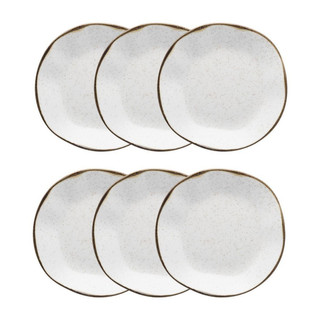 Conjunto 6 Pratos Fundo 22,5 cm Ryo Maresia Porcelana Oxford em Oferta na Shopee