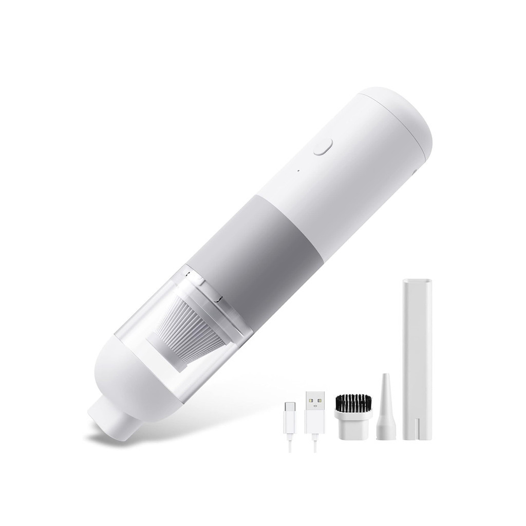 Mini aspirador portátil 120w recarregável usb-c carro casa