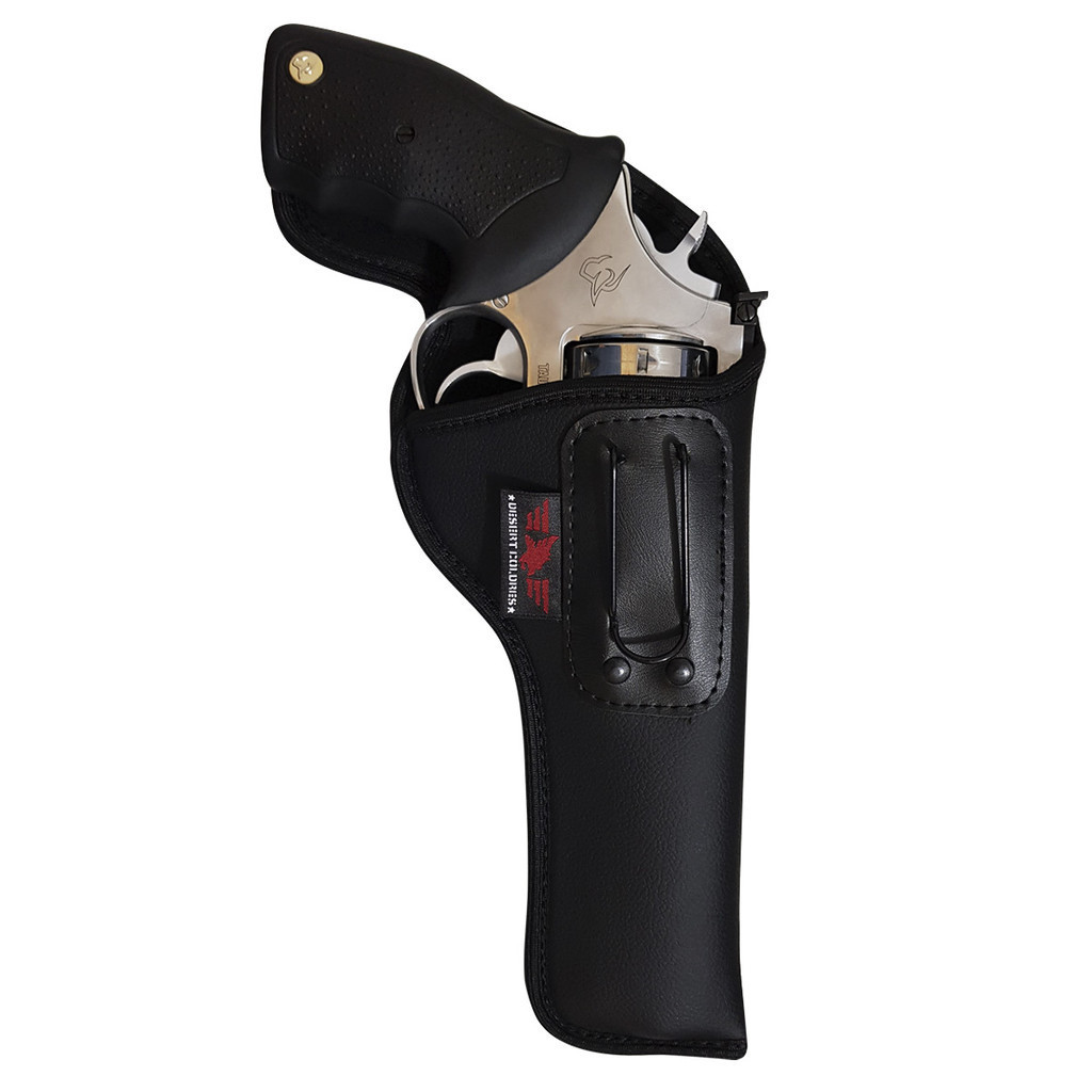 Coldre Velado Para Revolver 608 .357 4 Pol. 8 Tiros em Neoprene e Couro P.U
