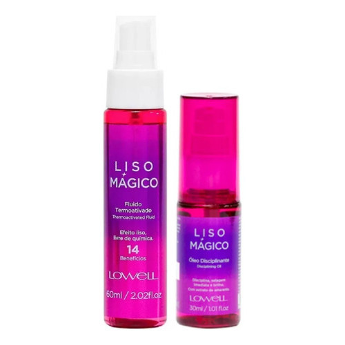 Liso Mágico Fluido Termoativo 60ml + Óleo Disciplinante 30ml