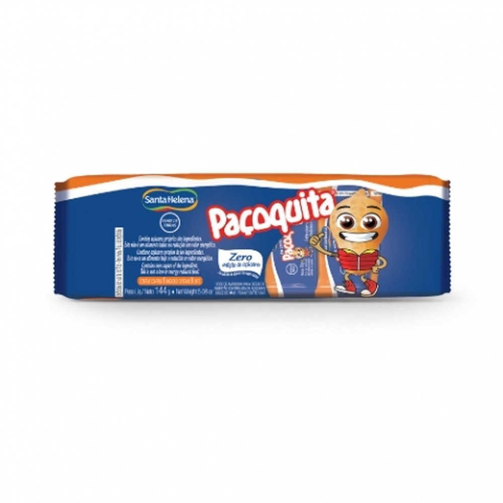 Paçoquita Zero Embalada Flowpack 144G