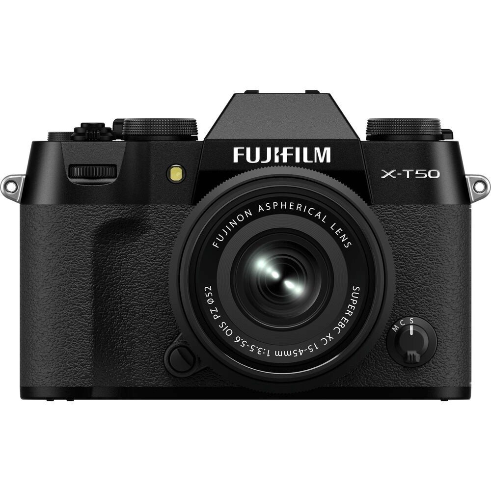 Câmera FujiFilm X-t50 Mirrorless Preta Lente Xc 15-45mm F/3.5-5.6 Ois Pz