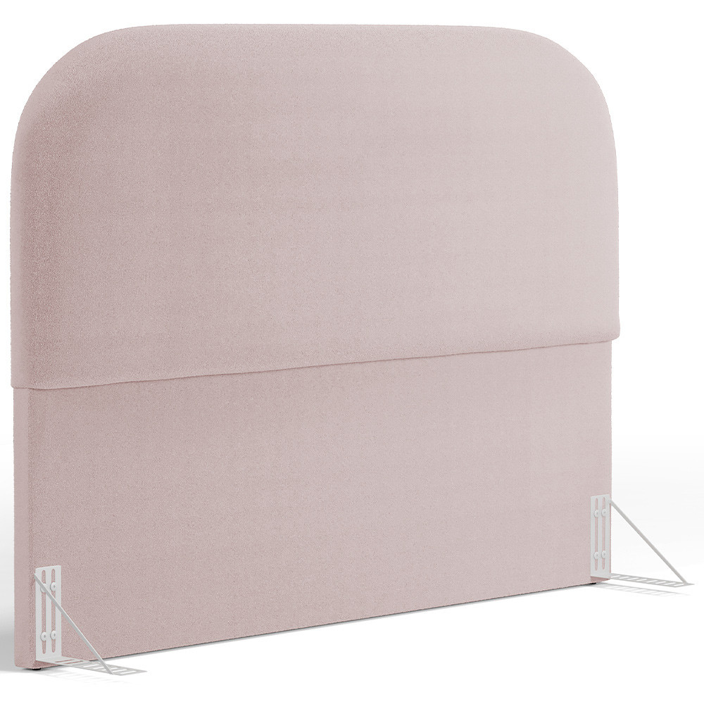 Cabeceira Cama Box Queen 160cm Orgânica Lanna W01 Bouclê Rosê - Lyam Decor - Home & Living