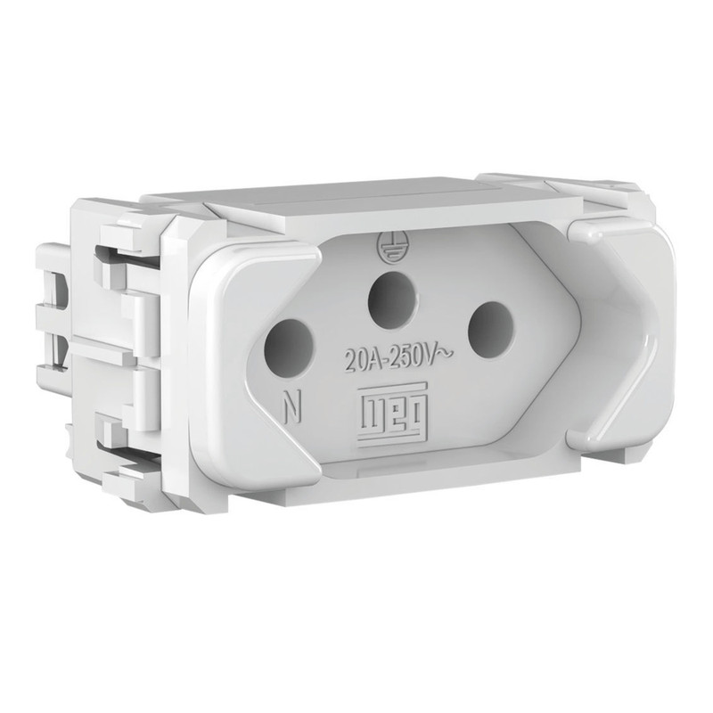 MODULO TOMADA 2P+T 20A 250VCA BRANCO COMPOSE - WEG