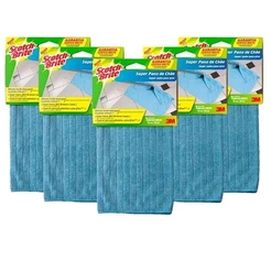 Kit 5 Super Pano de Chão SCOTCH-BRITE Azul 3M