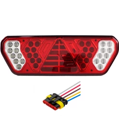 Lanterna Traseira Caminhão Carreta Guerra LED 24V + Conector