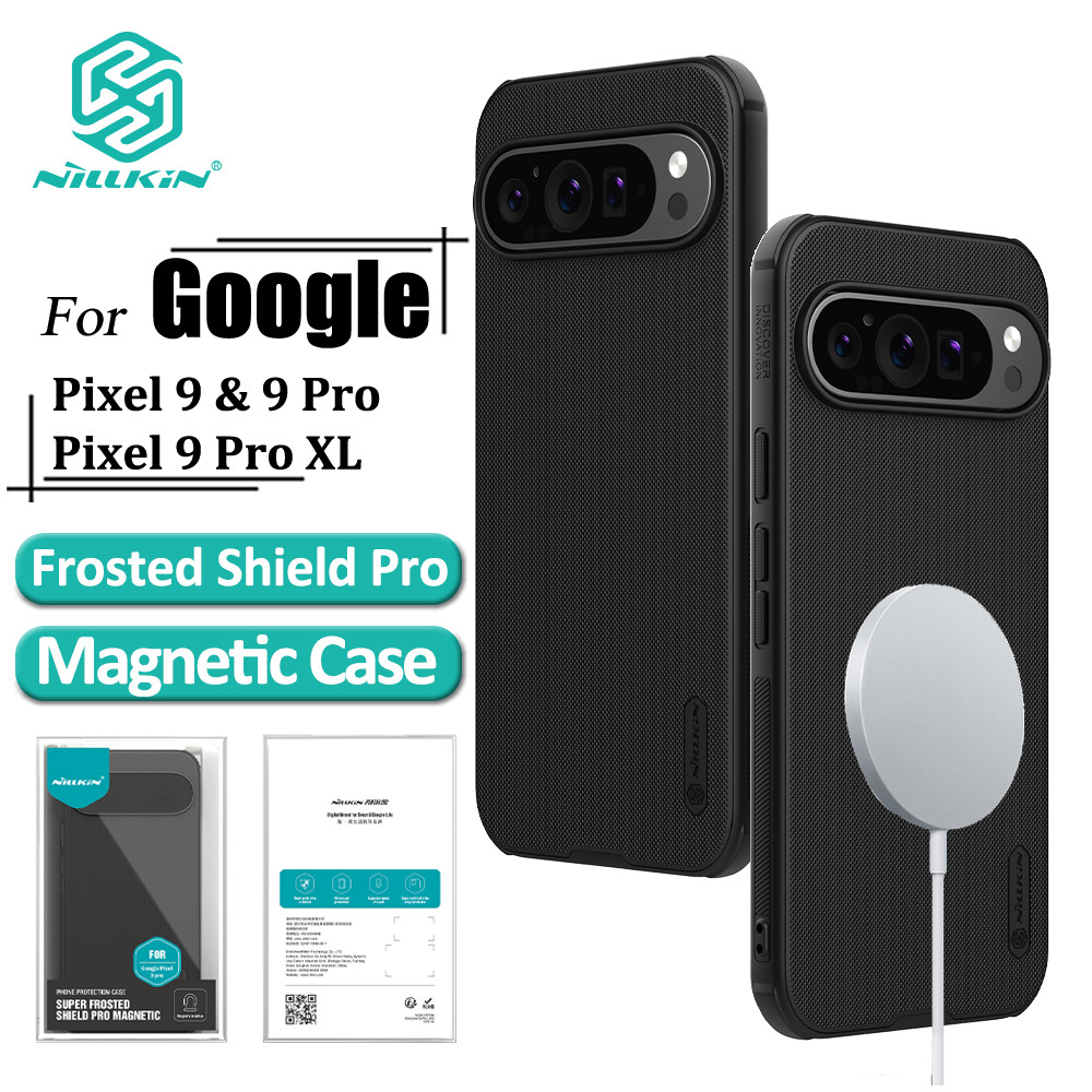 Capa Magnética Fosca Nillkin Para Google Pixel 9 Pro XL 8 8A Traseira À Prova De Choque