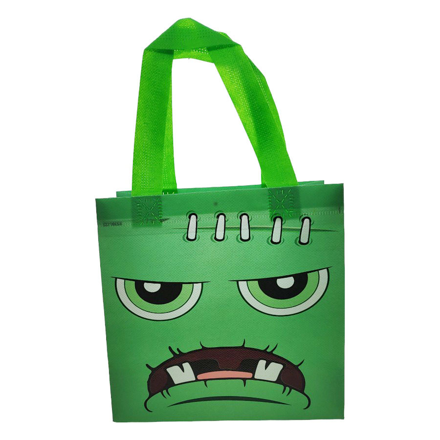 Sacola de Plástico de Halloween - Frankenstein - 19x20x9cm - 1 unidade - Rizzo
