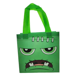 Sacola de Plástico de Halloween - Frankenstein - 19x20x9cm - 1 unidade - Rizzo