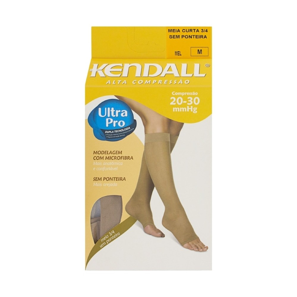 Meia Curta Feminina Kendall Alta Compressao Tamanho M Ref. 1882