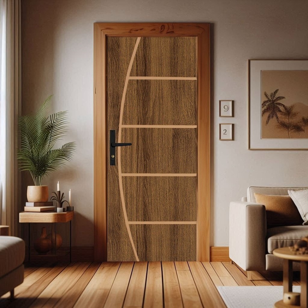 Folha de Porta de Madeira 210x80x3,5cm Duraplac Ypê em Oferta na Shopee