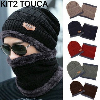 KIT2 TOUCA PELUDA MASCULINA E FEMININA UNISEX DE  FORRADA COM PELINHOS