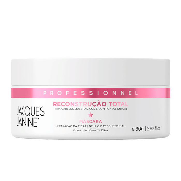 Máscara Tratamento Creme Reconstrução Total Jacques Janine 80g em Oferta na Shopee