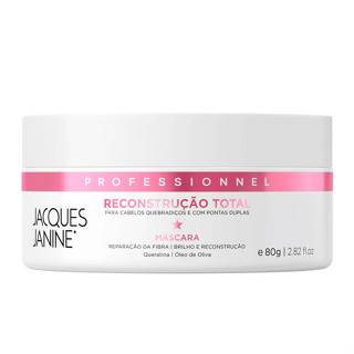 Máscara Tratamento Creme Reconstrução Total Jacques Janine 80g em Oferta na Shopee