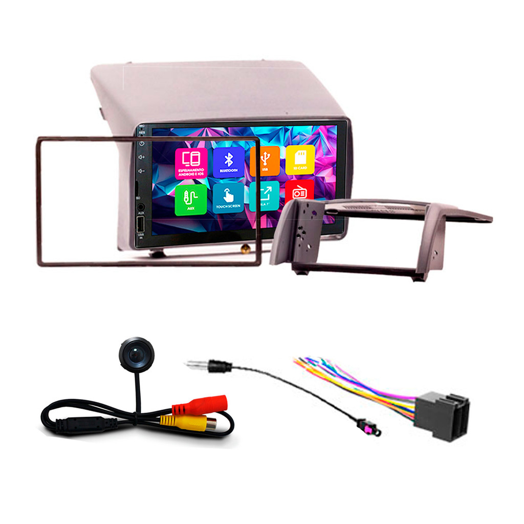 Kit Multimidia 7 Pol Ducato 2006 A 2017 Boxer 2006 A 2016 Jumper 2010 A 2020 Espelhamento Android Ios 2 Din Cinza em Oferta na Shopee