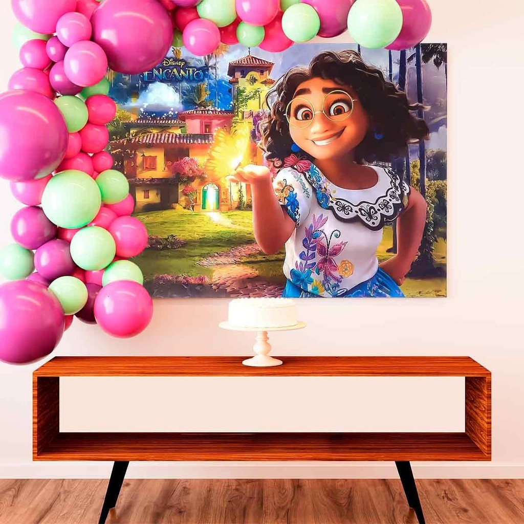 Painel Colorido Decorativo Festa Infantil Encanto em TNT
