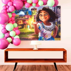 Painel Colorido Decorativo Festa Infantil Encanto em TNT