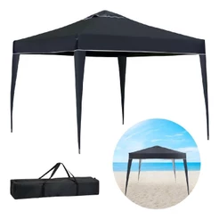Tenda Gazebo Dobrável 3x3 Sanfonada X-flex Fps100 Reforçado Preta