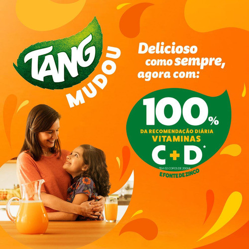 Detalhes do Refresco Em Pó Tang Maracujá Com 18 Unidades De 18g