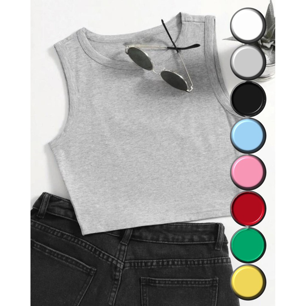 Blusa Cropped Regata Soltinha Tank Tee Cores - No Sense