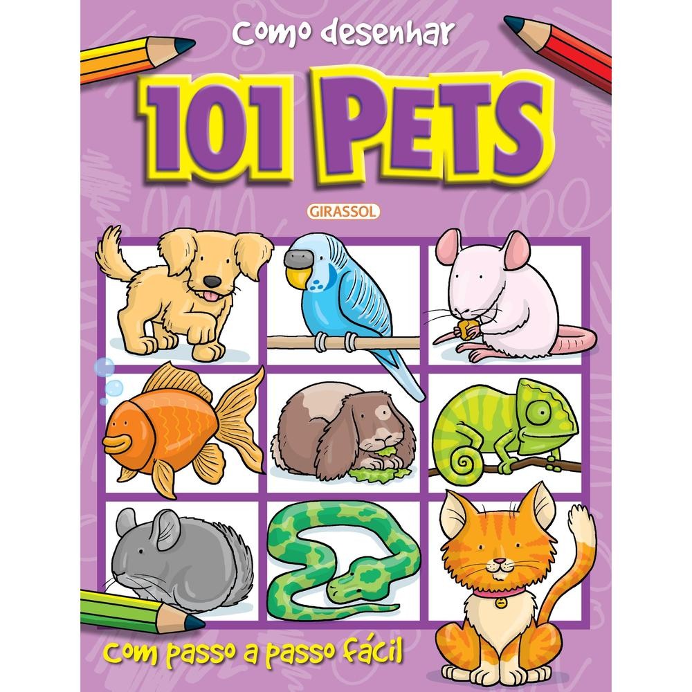 Capa do livro Como desenhar 101 Pets