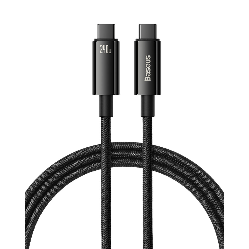 Cabo Turbo Tipo-c P/ Tipo-c Baseus Tungsten Gold 240w 3m Samsung Android iPhone 15 e 16 - Mobile & Gadgets