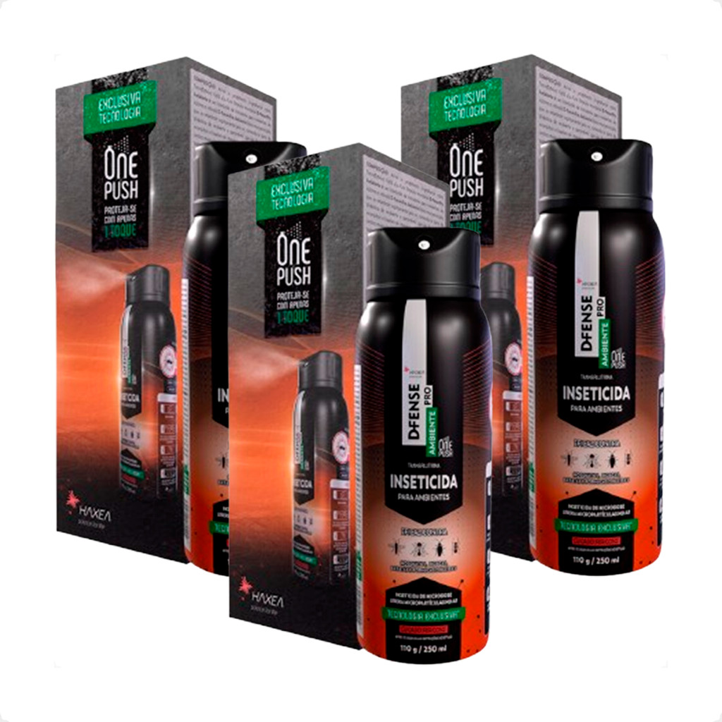 Kit 3 D-Fense Pro Ambiente Haxea - 250ml - Home & Living