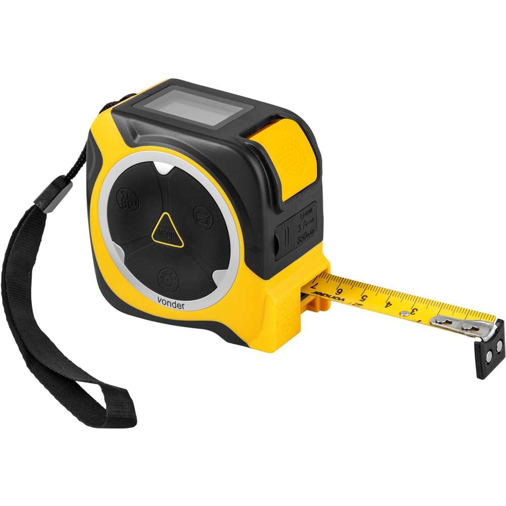 Medidor De Distância A Laser 40M Com Trena 5 Metros 19mm Vonder