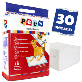 Tapete Higiênico Slim Pees Para Cães  30 Unidades  50x60cm em Oferta na Shopee