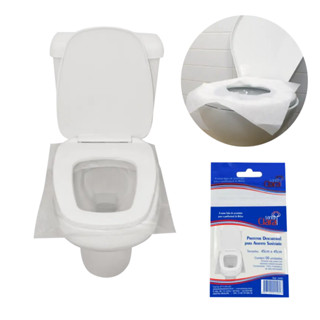 Protetor Assento Sanitário Descartável Plástico 6 Unid Santa Clara em Oferta na Shopee
