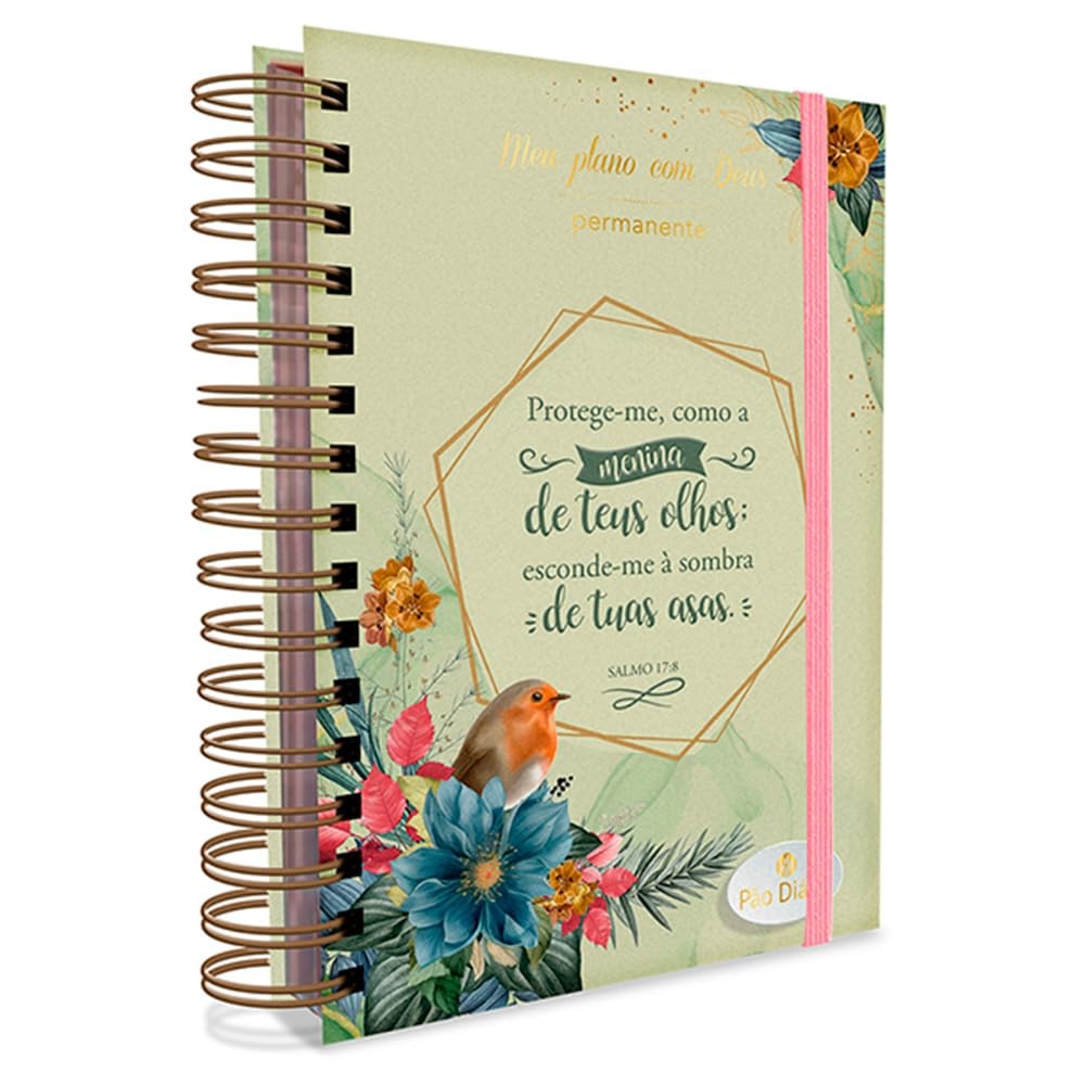 Meu Plano com Deus | Planner Permanente | Capa Dura Espiral | Refugio em Oferta na Shopee