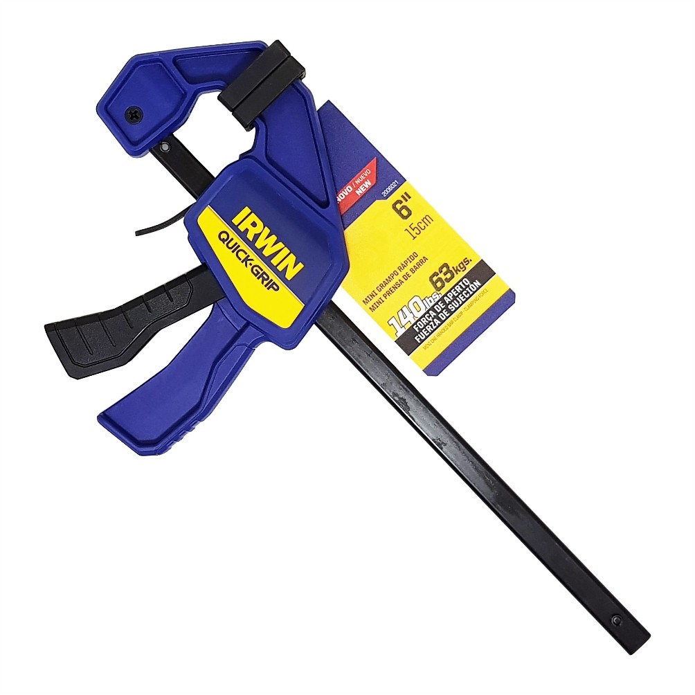 Grampo Rápido Marceneiro Quick-Grip 06 15 cm Irwin 2006021 Grampo Sargento