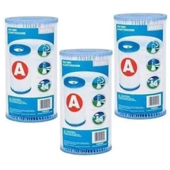 Kit 03 Cartuchos Refil Tipo a Filtro Intex Bomba 2006 3785
